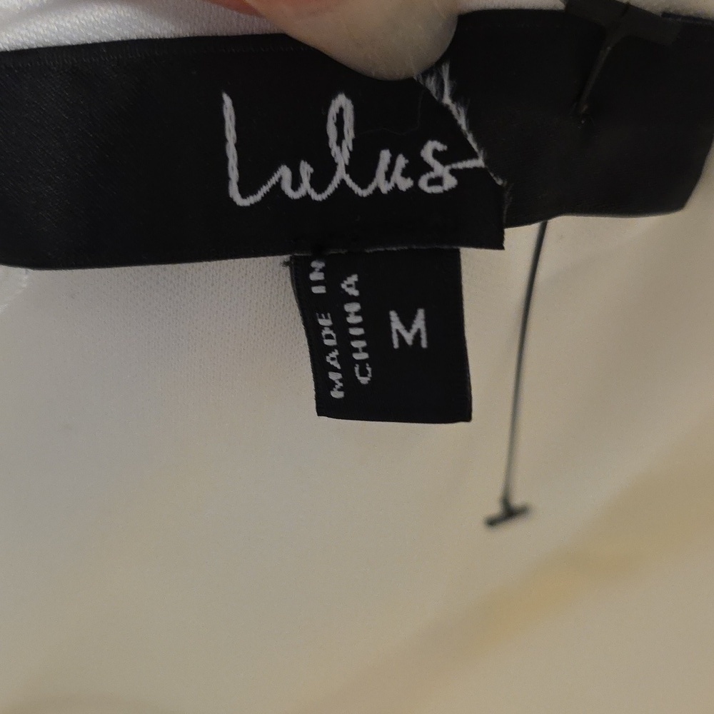 Lulu's Cream One-Shoulder Ruffle Mini Dress - Picture 11 of 11